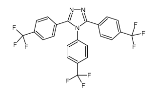 3,4,5-tris[4-(trifluoromethyl)phenyl]-1,2,4-triazole结构式