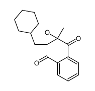 2-methyl-3-(cyclohexylmethyl)-2,3-dihydro-2,3-epoxy-1,4-naphthoquinone结构式