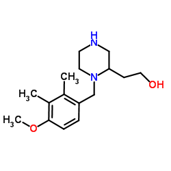 2-[1-(4-Methoxy-2,3-dimethylbenzyl)-2-piperazinyl]ethanol结构式