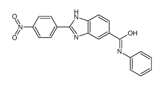 2-(4-nitrophenyl)-N-phenyl-3H-benzimidazole-5-carboxamide结构式