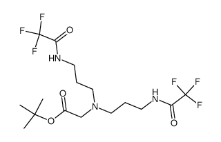 {Bis-[3-(2,2,2-trifluoro-acetylamino)-propyl]-amino}-acetic acid tert-butyl ester结构式
