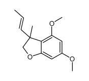 4,6-dimethoxy-3-methyl-3-prop-1-enyl-2H-1-benzofuran结构式