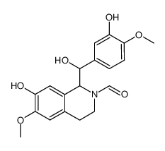 N-formyl-α-hydroxy-N-norreticuline结构式