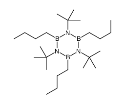 2,4,6-tributyl-1,3,5-tritert-butyl-1,3,5,2,4,6-triazatriborinane结构式