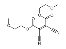 bis(2-methoxyethyl) 2,3-dicyanobut-2-enedioate Structure