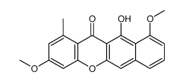 11-hydroxy-3,10-dimethoxy-1-methylbenzo[b]xanthen-12-one Structure
