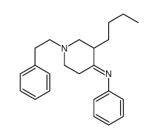3-butyl-N-phenyl-1-(2-phenylethyl)piperidin-4-imine结构式