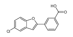 3-(5-chloro-1-benzofuran-2-yl)benzoic acid Structure