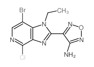 4-(7-溴-4-氯-1-乙基-1H-咪唑并[4,5-C]吡啶-2-基)-1,2,5-噁二唑-3-胺图片