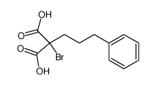 bromo-(3-phenyl-propyl)-malonic acid Structure