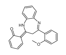 6-[4-(2-methoxyphenyl)-1,3-dihydro-1,5-benzodiazepin-2-ylidene]cyclohexa-2,4-dien-1-one Structure