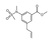 methyl 3-allyl-5-[methyl(methylsulfonyl)amino]benzoate Structure