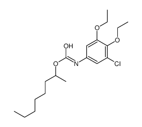 octan-2-yl N-(3-chloro-4,5-diethoxyphenyl)carbamate结构式