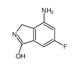4-氨基-6-氟-2,3-二氢-1H-异吲哚-1-酮结构式
