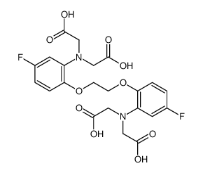 5,5'-difluoro-1,2-bis(2-aminophenoxy)ethane-N,N,N',N'-tetraacetic acid结构式