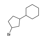 (3-bromo-cyclopentyl)-cyclohexane Structure