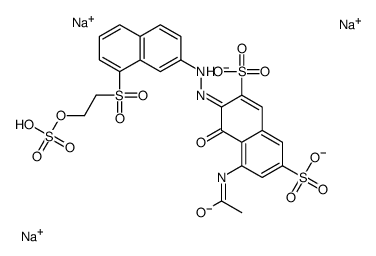 5-(acetamido)-4-hydroxy-3-[[8-[[2-(sulphooxy)ethyl]sulphonyl]-2-naphthyl]azo]naphthalene-2,7-disulphonic acid, sodium salt picture