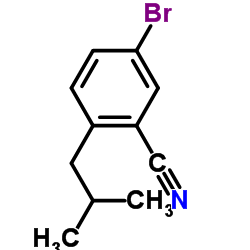 5-溴-2-异丁基苯甲腈结构式