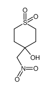 4-Nitromethyl-1,1-dioxo-tetrahydro-1λ6-thiopyran-4-ol Structure