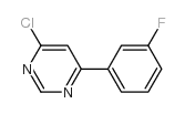 4-Chloro-6-(3-fluoro-phenyl)-pyrimidine结构式