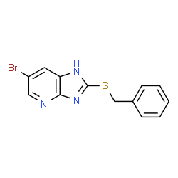 1H-IMIDAZO[4,5-B]PYRIDINE,6-BROMO-2-[(PHENYLMETHYL)THIO]- picture