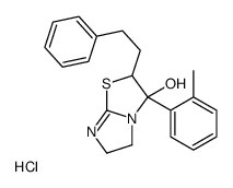 3-(2-methylphenyl)-2-(2-phenylethyl)-5,6-dihydro-2H-imidazo[2,1-b][1,3]thiazol-3-ol,hydrochloride Structure