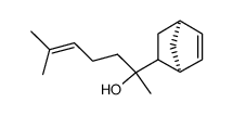 (bicyclo(2.2.1)heptene-5 yle-2)-dimethyl-1,5 hexene-4 ol-1 Structure