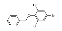 1,5-Dibromo-3-chloro-2-(phenylmethoxy)benzene结构式