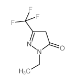 2-Ethyl-5-(trifluoromethyl)-2,4-dihydro-3H-pyrazol-3-one结构式