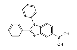 1,2-diphenyl-1H-benzimidazole-5-boronic acid结构式