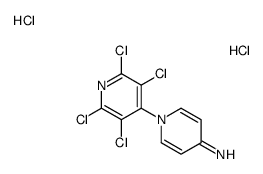 1-(2,3,5,6-tetrachloropyridin-1-ium-4-yl)pyridin-1-ium-4-amine,dichloride结构式