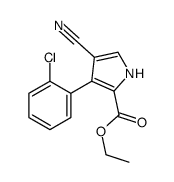 ethyl 3-(2-chlorophenyl)-4-cyano-1H-pyrrole-2-carboxylate Structure