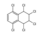 1,2,3,4,5,8-hexachloro-1,2,3,4-tetrahydro-naphthalene结构式