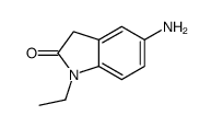 5-氨基-1-乙基-1,3-二氢-吲哚-2-酮结构式