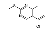 5-(1'-Chlorovinyl)-4-methyl-2-methylthiopyrimidine Structure