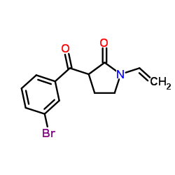 3-(3-Bromobenzoyl)-1-vinyl-2-pyrrolidinone结构式