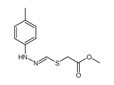 methyl 2-[[(4-methylphenyl)hydrazinylidene]methylsulfanyl]acetate Structure