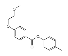 (4-methylphenyl) 4-(2-methoxyethoxy)benzoate Structure