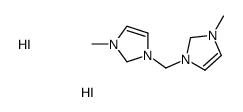 3-methyl-1-[(3-methyl-1,2-dihydroimidazol-1-ium-1-yl)methyl]-1,2-dihydroimidazol-1-ium,diiodide Structure