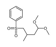 (4,4-dimethoxy-2-methylbutyl)sulfonylbenzene Structure