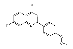 4-CHLORO-7-FLUORO-2-(4-METHOXY-PHENYL)-QUINAZOLINE picture