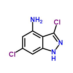 4-AMINO-3,6-DICHLORO (1H)INDAZOLE结构式