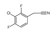 2-(3-氯-2,4-二氟苯基)乙腈结构式