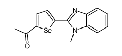 1-[5-(1-methylbenzimidazol-2-yl)selenophen-2-yl]ethanone结构式