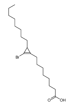 8-(2-bromo-3-octylcyclopropen-1-yl)octanoic acid结构式