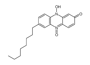 10-hydroxy-7-octyl-5-oxidophenazin-5-ium-2-one结构式