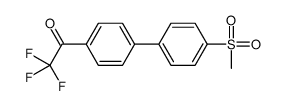 2,2,2-trifluoro-1-(4'-(Methylsulfonyl)biphenyl-4-yl)ethanone structure