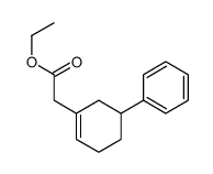 ethyl 2-(5-phenylcyclohexen-1-yl)acetate结构式