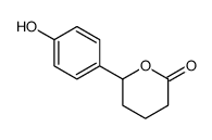 6-(4-hydroxyphenyl)oxan-2-one Structure
