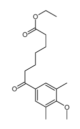 ETHYL 7-(3,5-DIMETHYL-4-METHOXYPHENYL)-7-OXOHEPTANOATE结构式
